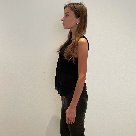 Michael Kors Black Layered Tank Top PS - Picture 3 of 6